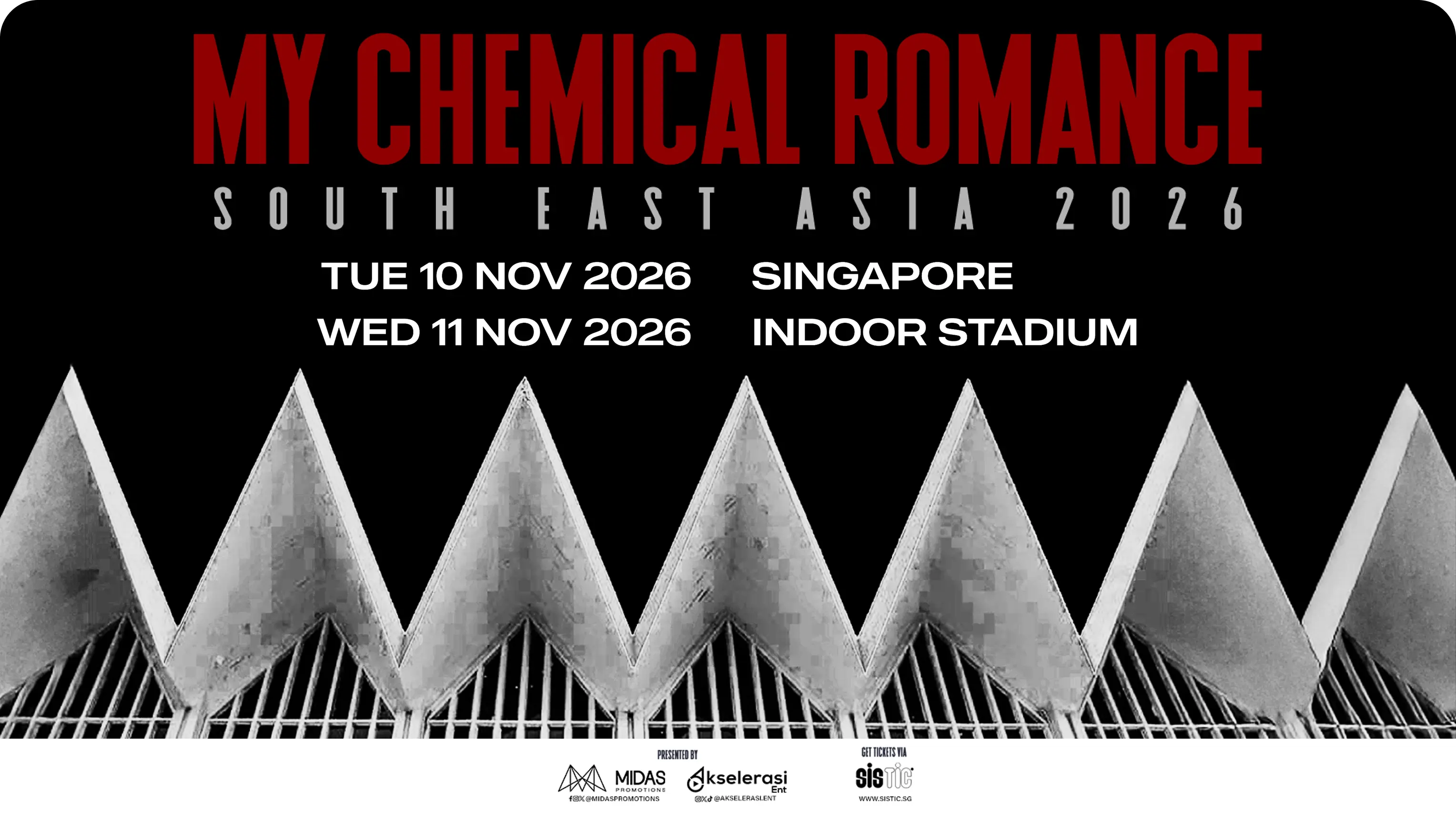 My Chemical Romance Singapore 2026